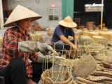 Độc đáo nghề đan bèo tây ở Ninh Bình