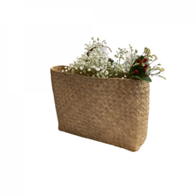 Seagrass bag for decor - S.111